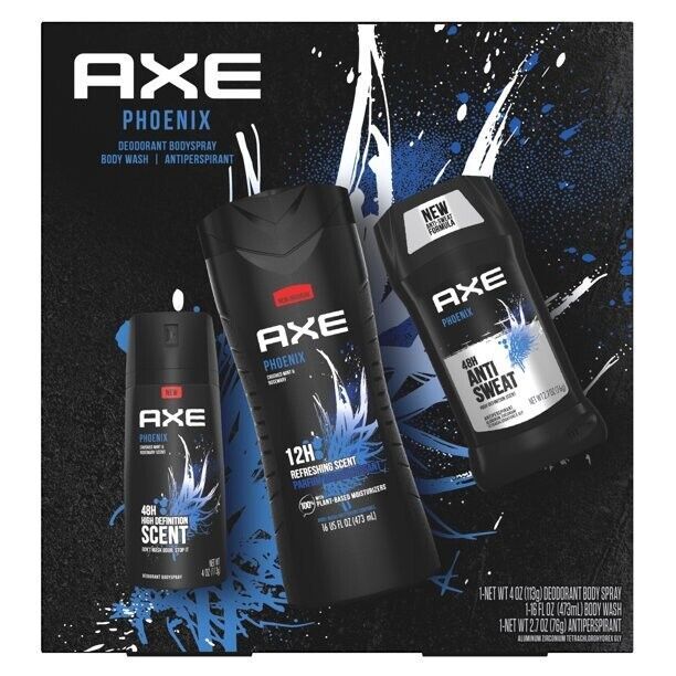 Axe Phoenix Holiday Gift Set (Deodorant Body Spray, Deodorant Stick, Body Wash) - $22.76