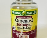 Spring Valley Omega-3 500 mg Fish Oil Lemon - 120 Softgels - Exp 4/30/2025 - £10.78 GBP