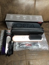NEW TYMO Porta Portable Cordless Hair Styler Straightener Brush Pink NEW!!! - $27.71