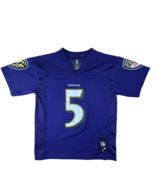 Baltimore Ravens Jersey Youth Medium 10 12 Joe Cool Flacco NFL #5 Football - €14,27 EUR