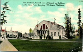 Vtg Cartolina 1909 Alaska-Yukon Exposition- Vista Northwest General Vista T14 - £7.96 GBP