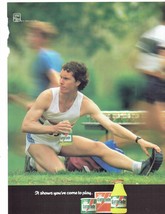 1983 Gatorade Sports Drink Print Ad Vintage Running 8.5&quot; x 11&quot; - £15.35 GBP