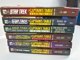 Lot of 6 Star Trek Captain&#39;s Table Set # 1-6 Paperback 1998 Pocket Books - £23.64 GBP
