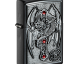 Zippo Lighter - Anne Stokes Winged Dragon/Cross Emblem Attached Black - ... - $47.83