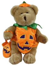 Bear In Jack O Lantern Costume Plush 12&quot; Stuffed Animal Halloween Trick or Treat - £10.52 GBP