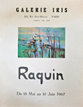 Iris Raquin - Original Exhibition Poster - Iris Gallery Paris - 1967 - Rare - $120.64