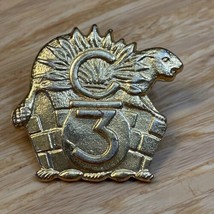Vintage Canadian Forces 3rd Battalion Hat Cap Badge KG JD - $14.85