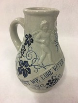 Vintage GERMAN pottery Pitcher Mug  Stein Den Wien  hand made - £31.64 GBP