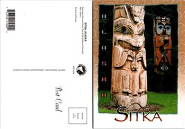 Alaska Sitka Saanaheit Totem Poles Sitka National Historic Park VTG Postcard - £7.34 GBP