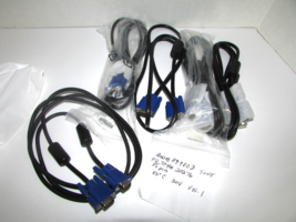 4 VGA Computer Cables Space Shuttle-C 15 pin Male AWM E101344 Style 20276 - $134.08 MXN