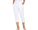 Susan Graver Weekend Premium Stretch Pull-On Capri Legging- White, Medium - $32.67