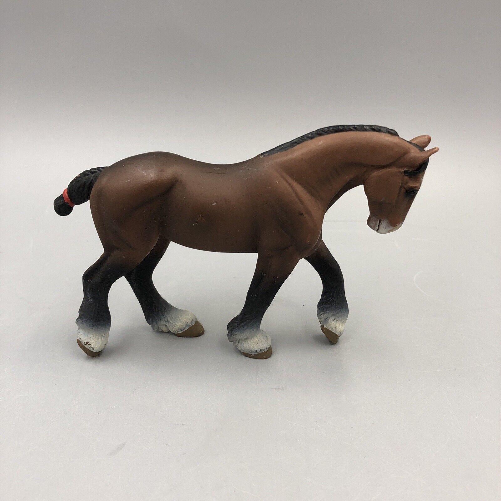 Safari Ltd W8 Clydesdale Stallion Horse Figure Figurine Model 2004 Toy 5.5&quot; - $10.00