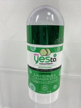 Yes To Cucumbers Soothing Calming Exfoliating Scrub Cleanser Stick 2.5oz - $4.40