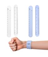 ZEYIYER 4PCS Waterproof Silicone Wrist Notepad Bracelets White Violet - $6.66 CAD
