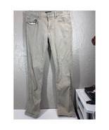 Lucky Brand 121 Slim Jeans Mens Beige Tan Straight Stretch Casual Pants ... - $652.13 MXN