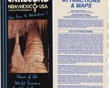 2 Carlsbad New Mexico Brochures Attractions Maps Carlsbad Caverns Nation... - $21.78