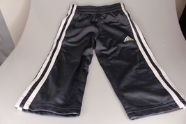 Adidas Toddler Boys Unisex Athletic Gray White Track Pants Sweatpants Sz 2T - £11.67 GBP