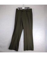 Talbots Heritage Wide Leg Pants Women&#39;s 8 33x32 Dark Green Flat Front Wo... - $588.00 MXN