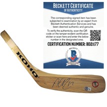 Alex DeBrincat Chicago Blackhawks Auto Hockey Stick Beckett Autograph Proof - £117.21 GBP