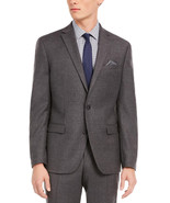 Bar III Men&#39;s Wool Blend Slim-Fit Gray Flannel Suit Separate Jacket-42S - £54.91 GBP