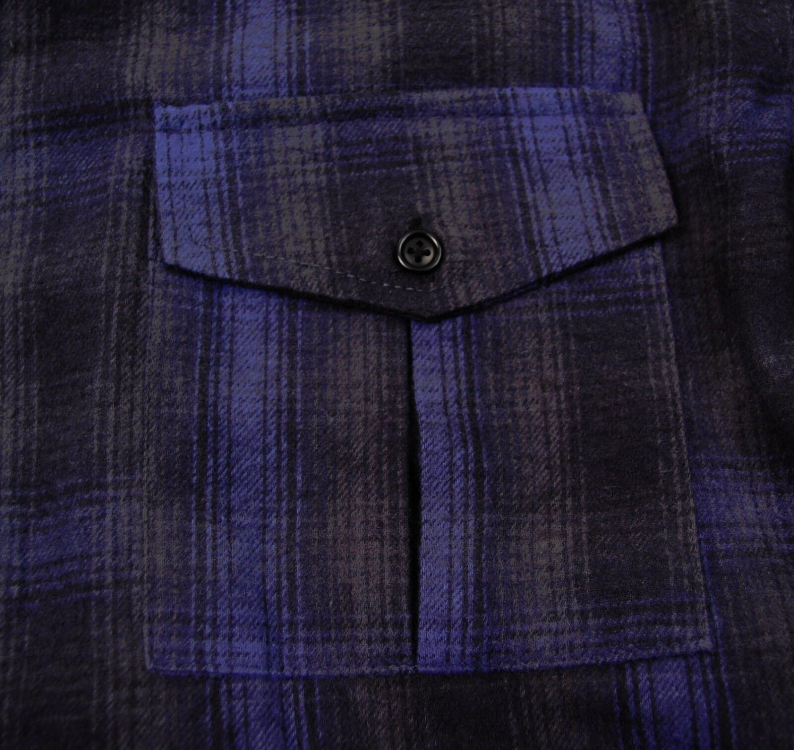 Idol Radec Blue Grey Plaid LS Button Flannel Shirt XL X-Large Item image 9