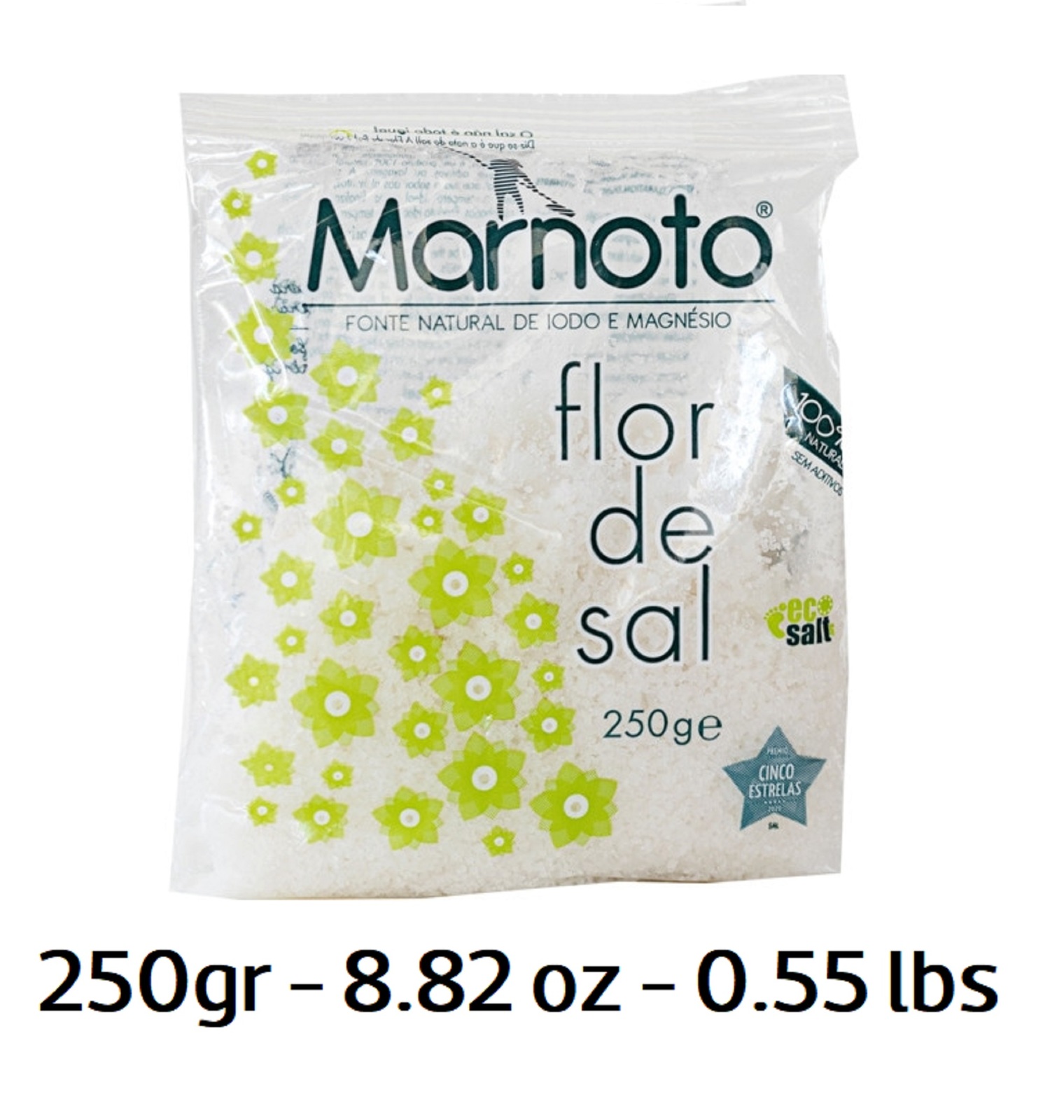 Sea Salt Flower Culinary Fleur De Sel Portuguese 250g - 8.8 Oz Algarve P... - $7.99