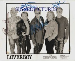 Loverboy Band Signed Autograph 8X10 Rp Promo Photo Turn Me Loose - £16.02 GBP