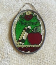 A+ Teacher Sun catcher A+ Heart, Books, Apple - £17.52 GBP