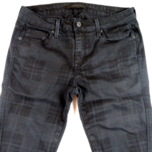GENETIC DENIM Shya Cigarette Skinny dark plaid Jeans Size 28 - £25.92 GBP