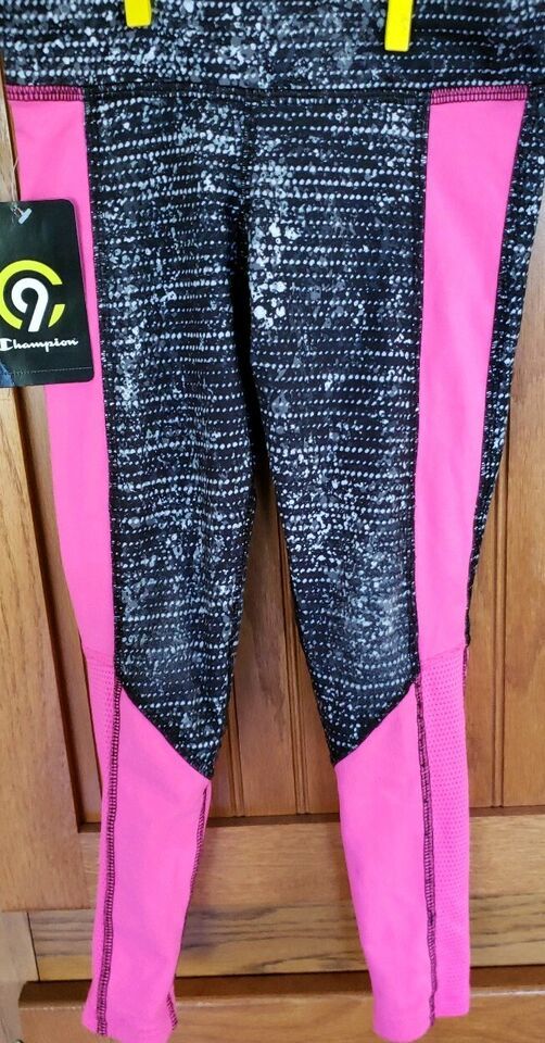 Primary image for C9 Champion Brand ~ Girl's Tights/Pants ~ Size XS (4-5) ~ Black ~ White ~ Pink
