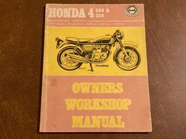 VTG Haynes HONDA 4 500 &amp; 350 Motorcycle Repair Manual Handbook 1974 - $19.75