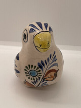 Vintage Tonala Ceramic Small Parrot Bird Figurine Signed Made in Mexico - £14.94 GBP