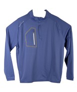 Peter Millar Forge Golf Pullover Viawest Real Estate 1/4 Zip Large Blue - $59.40