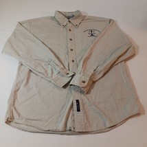 Port &amp; Company Alabama Court Reporters Men&#39;s Tan Employee Shirt Long Sle... - $13.85