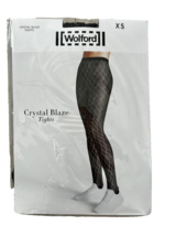 Wolford 14735 Crystal Blaze Tights Black / Silver ( XS ) - £46.41 GBP