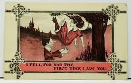Humor- I fell for you the first time I saw you Woman Falls from Tree Pos... - $7.45