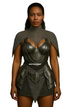 Handmade Steel Elven Queen Armor: Women&#39;s Medieval LARP Cosplay Suit for... - €230,34 EUR