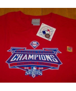 PHILADELPHIA PHILLIES WORLD SERIES MLB BASEBALL T-Shirt MENS 2XL XXL CHA... - $365.43 MXN