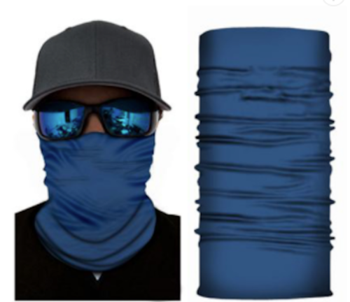 2 SOLID COLOR  BLUE FACE MULTI FUNCTION SEAMLESS BANANA WRAP GAITER #50 ... - $12.34