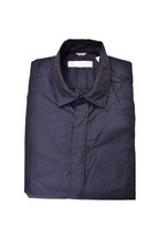 POGGIANTI 1958 Mens Grifo Long Sleeve Shirt 100% Cotton Blue Size S - £38.35 GBP