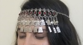 Anahit Forehead Crowns Silver Plated Drop, Armenian Headpieces Drop - $58.00
