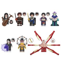 Demon Slayer Muzan Tamayo Hantengu Gyokko Kaigaku Enmu 8pcs Minifigures Bricks - $364.55 MXN