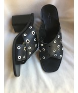 Rag &amp; Bone Slide Paige Sandals Crisscross Black Block Heel WOMEN SZ 38 N... - $102.02