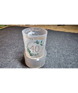 Happy 40th Birthday Candle & Mug Wrap Sleeve Party Decoration Gift - $6.00