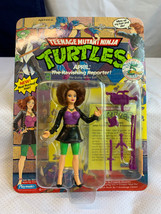 1992 Playmates Tmnt April Reporter Action Figure In Blister Pack Unpunched - £23.42 GBP