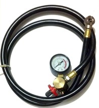 AIR CARRY BUBBLE TANK VALVE CHUCK GAUGE WITH RELIEF 125PSI - £16.47 GBP