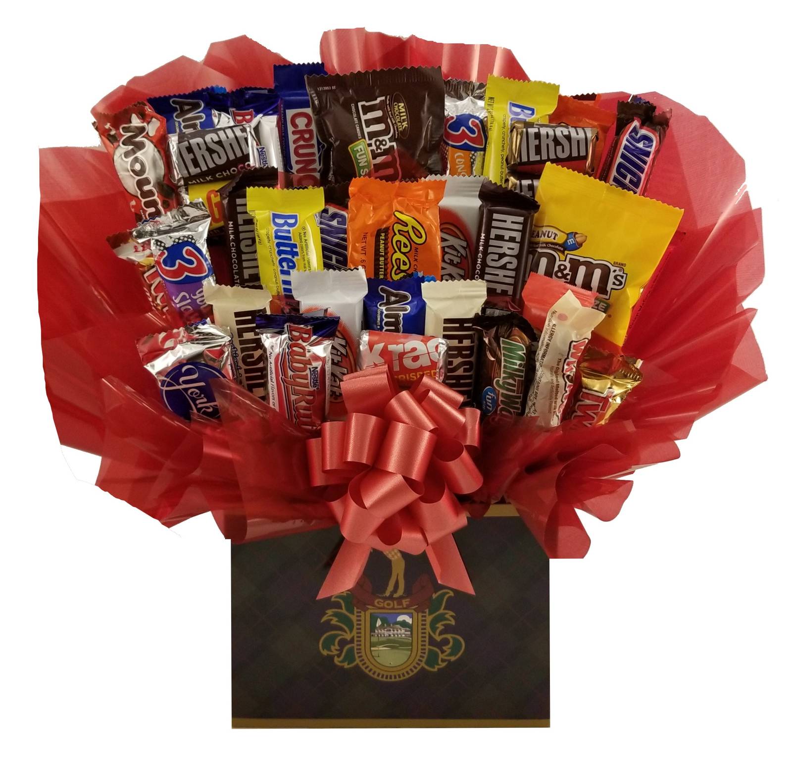 Primary image for Chocolate Candy bouquet (Golf Crest Gift Box)