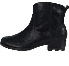 Sorel Lolla II Bootie Waterproof Ankle Boot Metallic Black $165 Sz 7, NIB! - $98.99