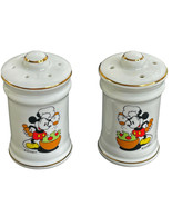 Vintage Walt Disney Productions Salt &amp; Pepper Shaker Set Chef Mickey Mou... - £11.82 GBP