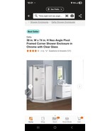 38 in. W x 74 in. H Neo-Angle Pivot Framed Corner Shower Enclosure in Ch... - $3,641.17 MXN